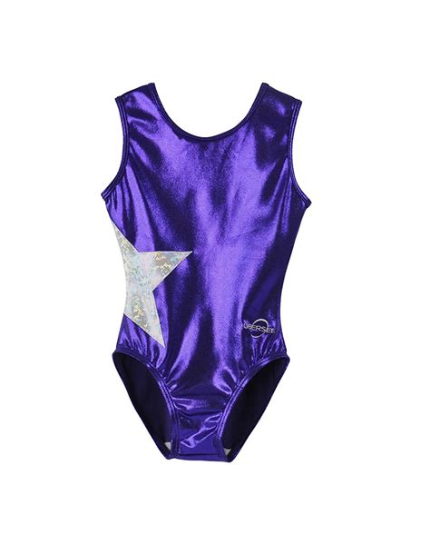 Buy Obersee Girls Girls Gymnastics Leotard Purple Star Axs Online At