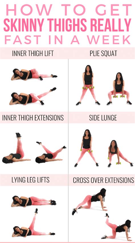 How To Get Skinny Thighs Fast In A Week Fitness Workout For Women