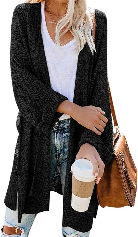 Ferbia Women Chunky Sweaters Boyfriend Baggy Cardigan Slouchy Oversized