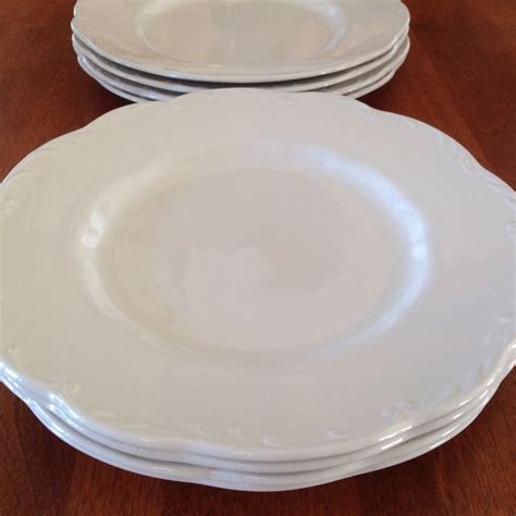 Vintage Jandg Meakin Ironstone Sterling Colonial 10 Dinner Plates 4 By