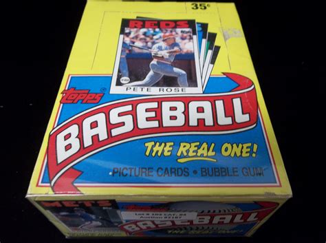 Lot Detail - 1986 Topps Baseball- One Unopened Wax Box- 36 packs/15
