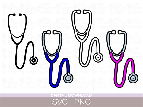Stethoscope Svg And Png Graphic By Kellydodsondesign · Creative Fabrica