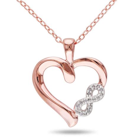 Check spelling or type a new query. Diamond Accent Heart with Infinity Pendant in Sterling ...