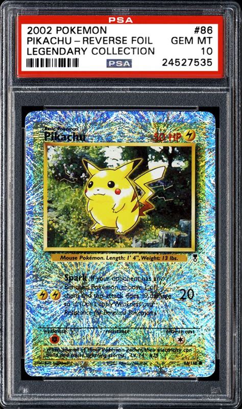 Check spelling or type a new query. Auction Prices Realized Tcg Cards 2002 POKEMON LEGENDARY COLLECTION Pikachu-Reverse Foil Summary