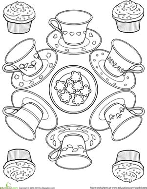 Poodle coloring page from dogs category. Teacup Coloring Page | ぬり絵、コロリアージュ、消しゴムハンコ