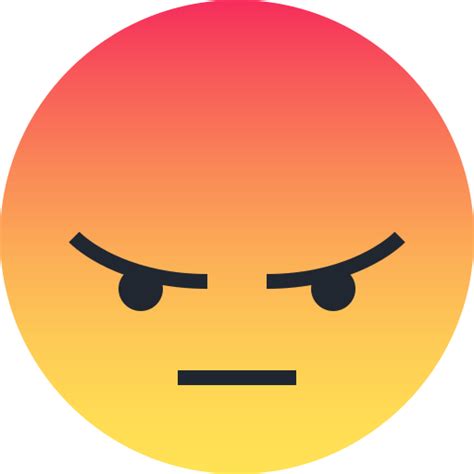 Angry Emoji Emoticon Reaction Sad Icon