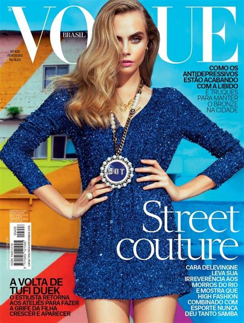 Cara Delevingne Lands Vogue Brazil February 2014 Cover Fashion