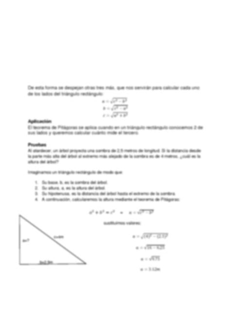 Solution Teorema De Pit Goras Studypool