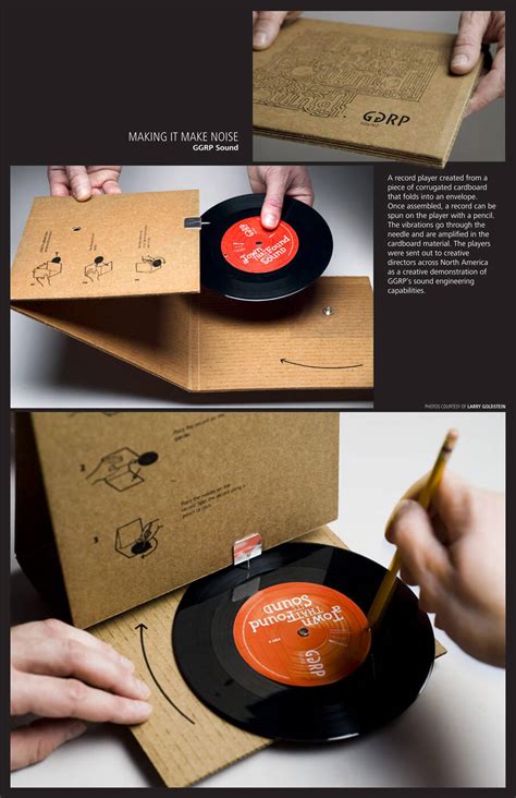Ggrp Cardboard Record Player Ads Of The World Part Of The Clio