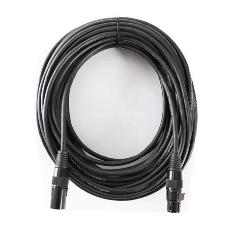 Lightmaxx Dmx 3 Pin 15m Xlr Cable 110 Ohm Black Dv247