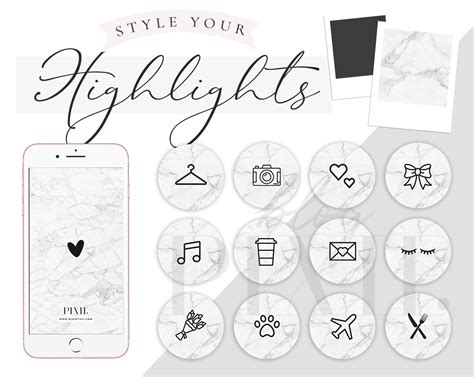 Marble Instagram Highlight Icons Download Instagram Story Covers