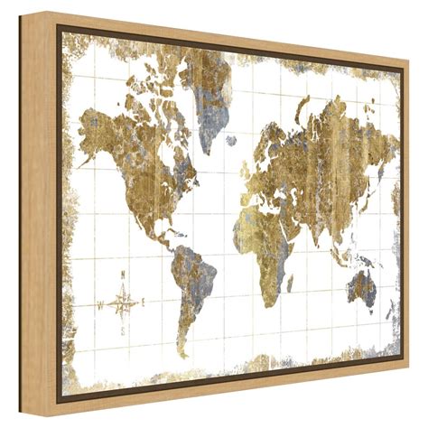 Dimensions 2325w X 1875d X 16h In For Indoor Use Depicts World