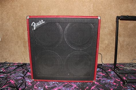 Seems most of our customers would rather have a cabinet from another manufacturer than the fender 4x12 bassman box. Fender Tonemaster 4x12 Speaker Cab Red Tolex | Reverb