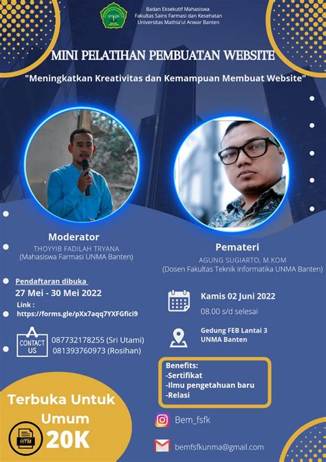 Fsfk Unma Banten Mini Pelatihan Pembuatan Website