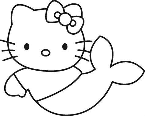 38 Hello Kitty Mermaid Coloring Pages Free Print Firka Tein