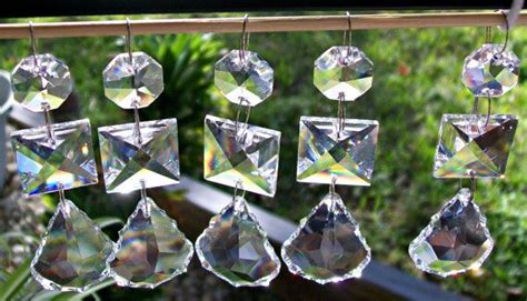 5 X Crystal Window Hanging Prism Suncatcher Crystal Prism Etsy