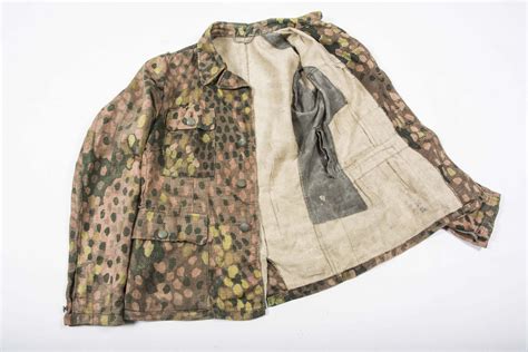 Rare Waffen SS Field Blouse In Erbsentarn Camouflage Fjm44