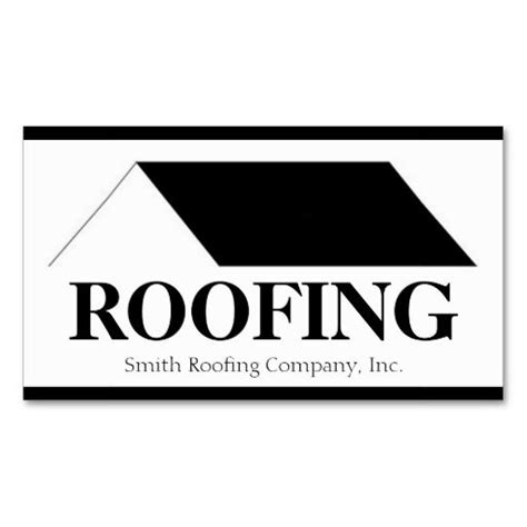 Simply choose an easy to read font and make sure it's large enough to read easily. Roofer Roofing Contractor Company Business Card Template ...