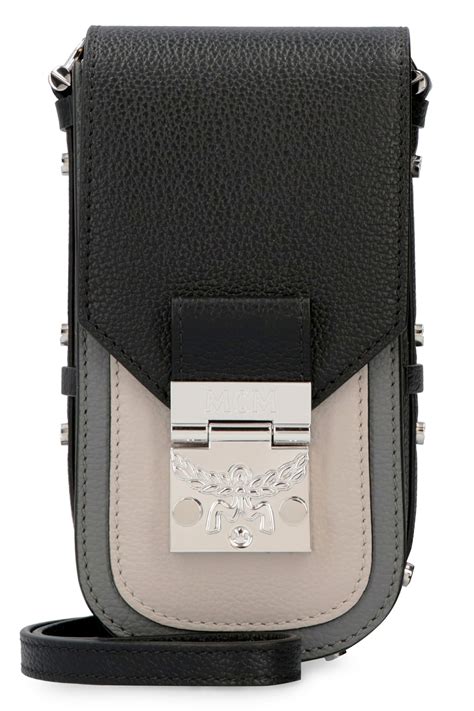 Mcm Patricia Mini Crossbody Bag In Black Modesens