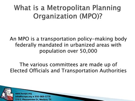 Ppt Hidalgo County Metropolitan Planning Organization Powerpoint