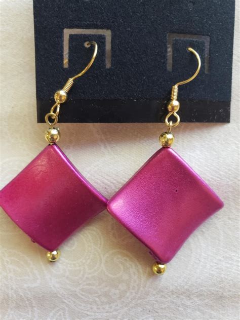 Hot Pink Earrings By Handcrafted By Heinrichs Earrings