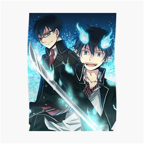 Blue Exorcist Poster For Sale By Zizougaming Redbubble