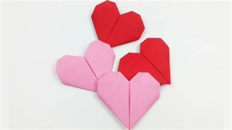 How To Make An Origami Paper Heart Folding Instructions For Valentine