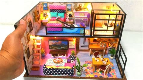 New 6 Diy Miniature Dollhouse Rooms Realistic Complete Set Youtube