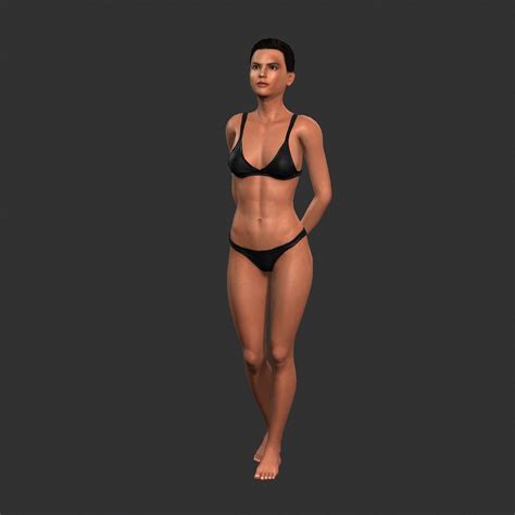 Beautiful Woman Rigged 3d Character Model Turbosquid 1875116