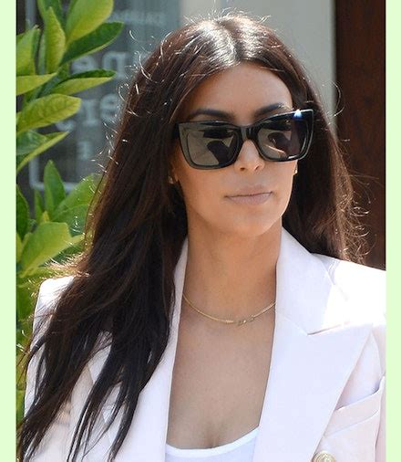 kim kardashian only washes her hair once every five days celebrity heat