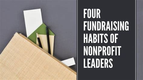 Four Fundraising Habits Of Nonprofit Leaders Alesha Mathis