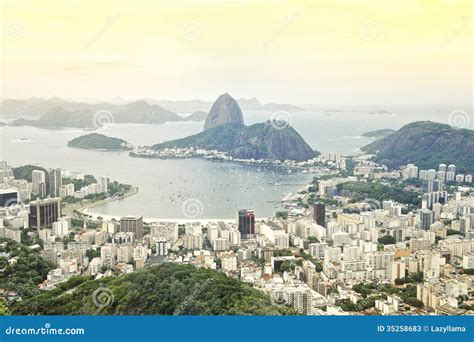 Rio De Janeiro Brazil Skyline Overlook Stock Image Image Of Skyline
