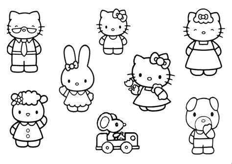 Dibujos De Hello Kitty Para Colorear Imprime Gratis 100 Imágenes