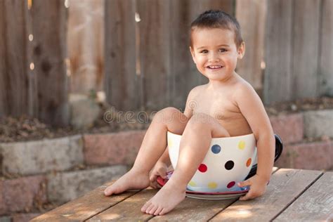 Toddler Boy In Giant Teacup Stock Image Image Of Cute Oversized