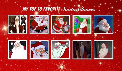 My Top 10 Favorite Christmas Santa Clauses By Darkwinghomer On Deviantart