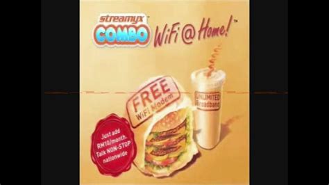 The basic package is rm60 (download 384kbps). Streamyx Combo Now with WiFi @ Home. Waived activation and ...