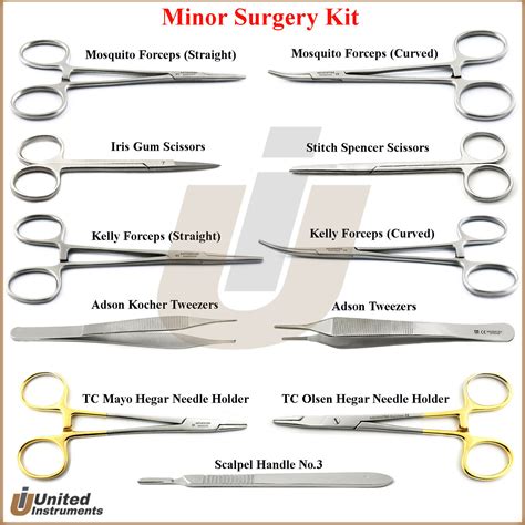 Minor Surgery Kit Surgical Dissection Tools Veterinary Dissecting Instruments Ebay