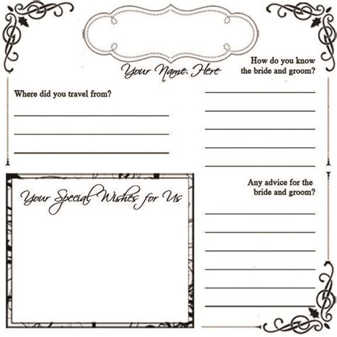 Free Printable Guest Book Sign Template
