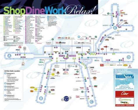 Food Charlotte Airport Terminal Map