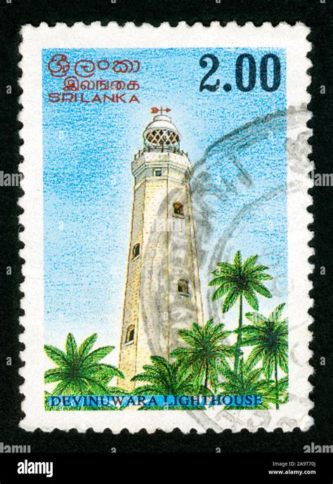 Stamp Print In Sri Lankadevinuwara Lighthouse Stock Photo Alamy