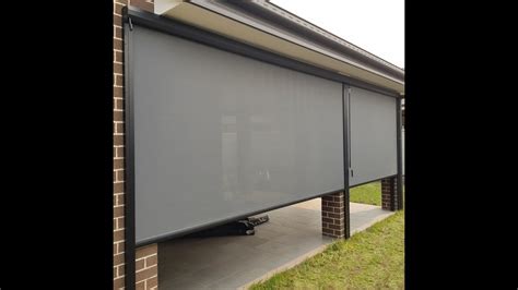 Channel Guided Outdoor Roller Blind Youtube