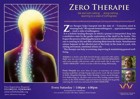 Zorba The Buddha Zero Therapie Individual Sessions