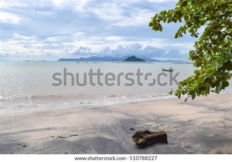 Black Sand Beach Langkawi Island Pantai Stock Photo 510788227