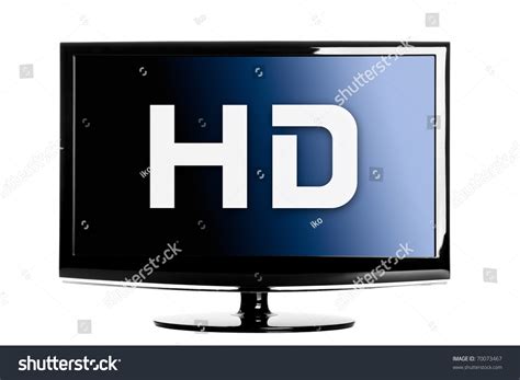 High Definition Lcd Tv Isolated Over Stock Photo 70073467 Shutterstock