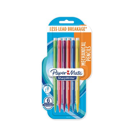 Paper Mate Sharpwriter Mechanical Pencil Hb 07mm Assorted Color