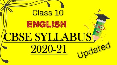 And, we have covered the latest cbse class 12 syllabus and exam pattern here for your further reference. 10th Class English CBSE Syllabus 2020-21 Updated ...