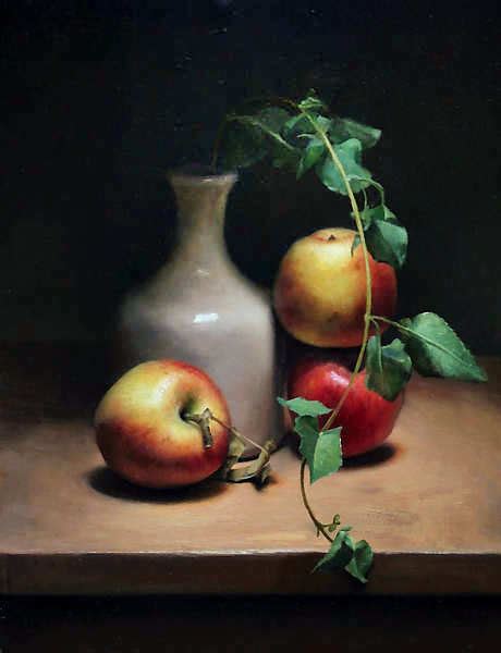 Apple Still Life Still Life Painting Jos Van Riswick