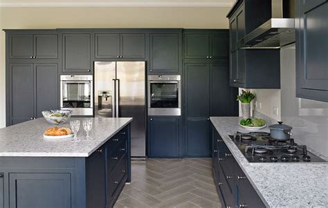 More images for dark blue navy and grey kitchen cabinets » Kitchens: Luxury Kitchens, Bespoke Designs in 2020 | Grey ...