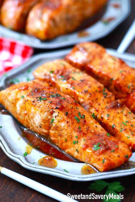Honey Garlic Salmon Recipe Video Sweet And Savory Meals