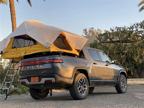 Rivian Ceo Testing Yakima And Rivian Branded Accessories For The R1t